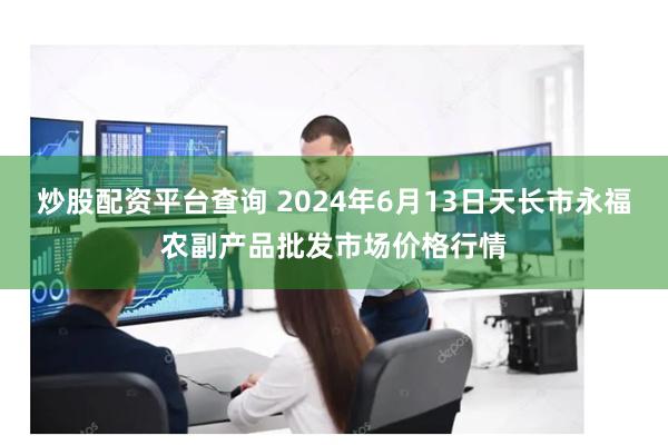 炒股配资平台查询 2024年6月13日天长市永福农副产品批发市场价格行情