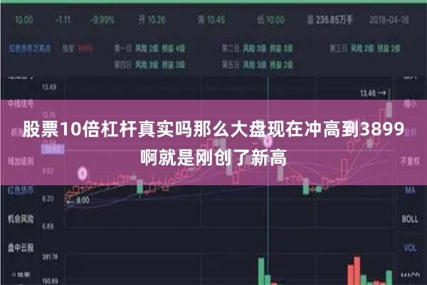股票10倍杠杆真实吗那么大盘现在冲高到3899啊就是刚创了新高