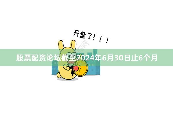 股票配资论坛截至2024年6月30日止6个月